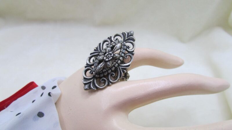 Inel argint model floral - imagine 5