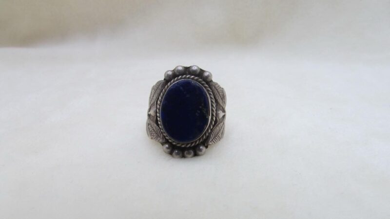 Inel argint model floral cu lapis - imagine 2