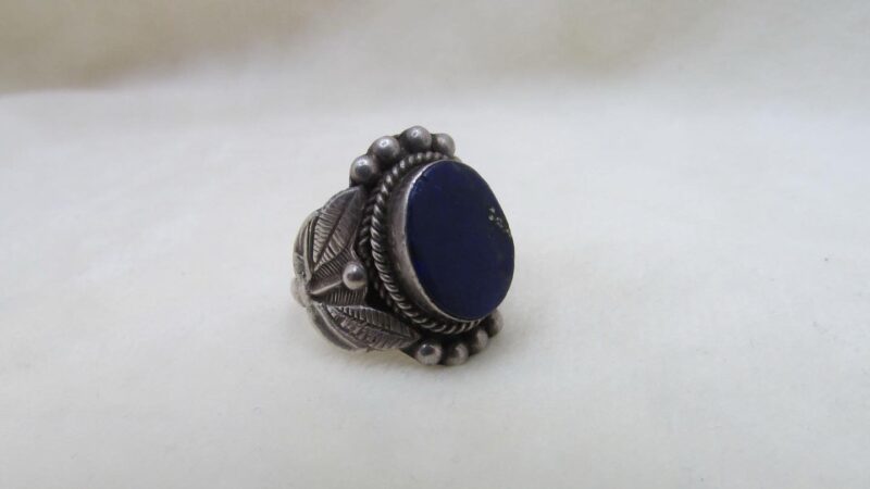 Inel argint model floral cu lapis - imagine 3