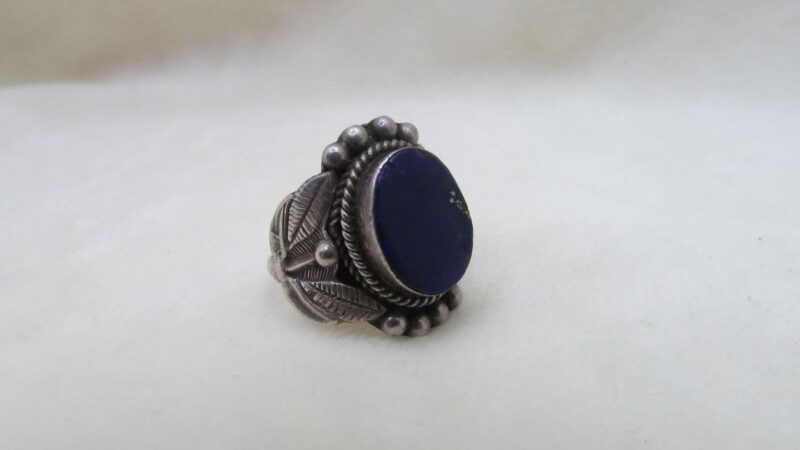 Inel argint model floral cu lapis - imagine 4