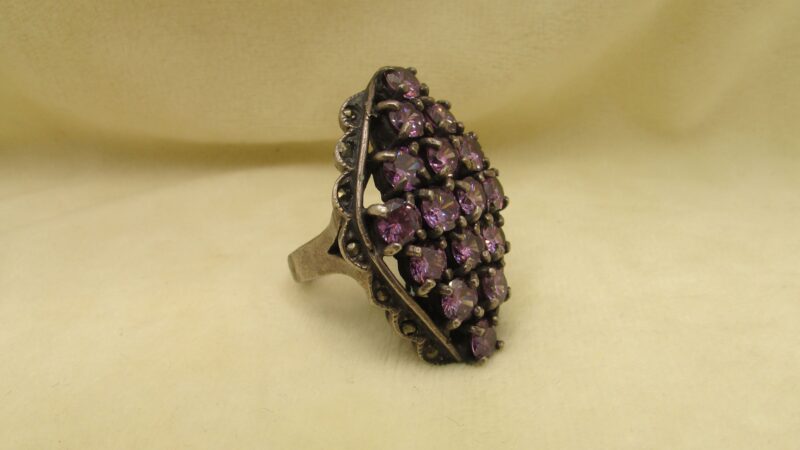 Inel argint cu zirconii si marcasite - imagine 2