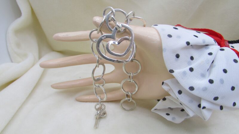 Bratara argint cu charm inima - imagine 5