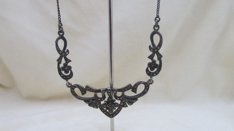 Colier argint cu marcasite - imagine 3