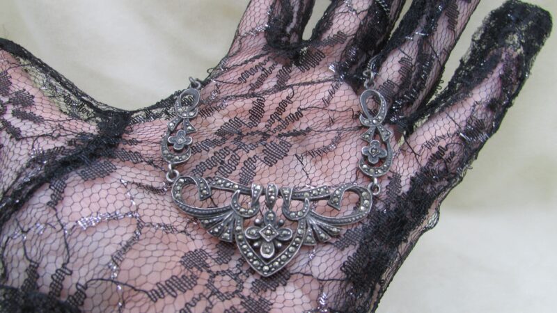 Colier argint cu marcasite - imagine 6